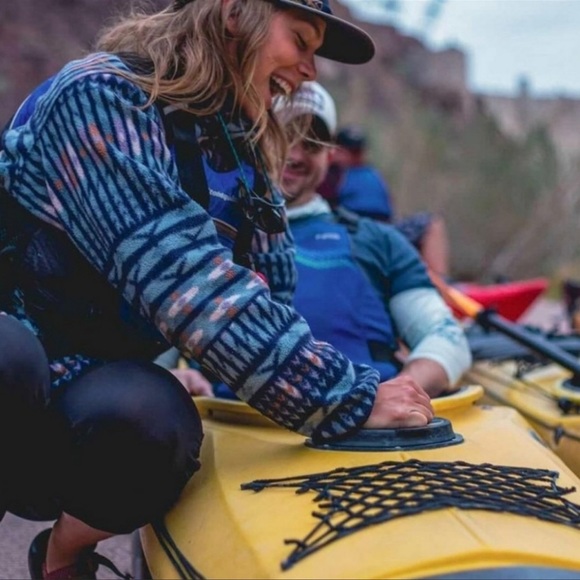 Patagonia Jackets & Blazers - Patagonia Synchilla Kuta Klash Pullover Blue Fleece Size Small